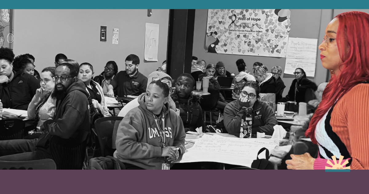 Community members and professionals learning Conflict Bravery skills together